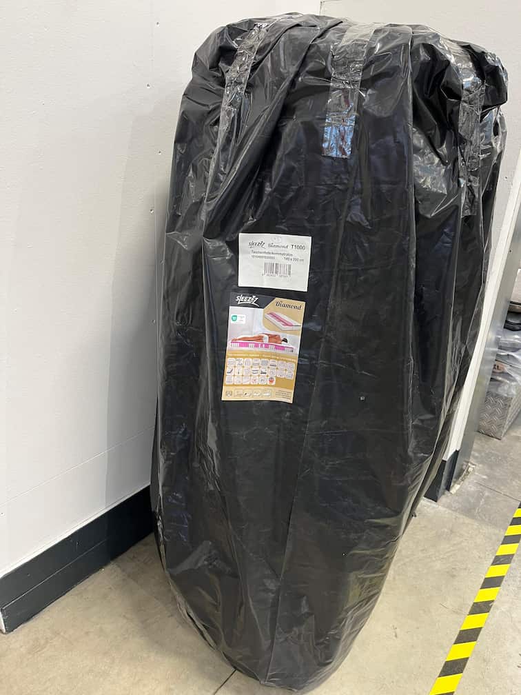 Online-Retoure 7 Zonen Taschenfederkernmatratze Sleezzz Diamond 140 x 200 cm, Höhe 23 cm, Härtegrad H2/H3