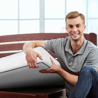 7 zonu Sleezzz Superior matracis 90 x 200 cm, augstums 21 cm, cietības līmenis H3/H4 + matrača pārvalks / matrača pārvalks 90 x 200 cm