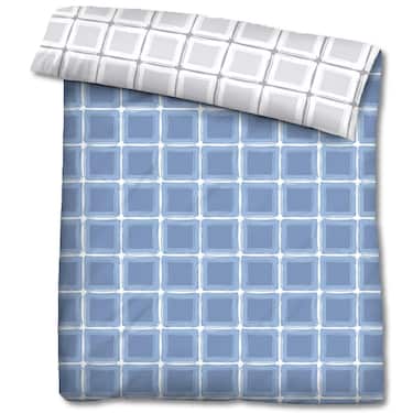 Doppelpack Castell Baumwoll-Satin Bettwäsche 135 x 200 cm + 80 x 80 cm