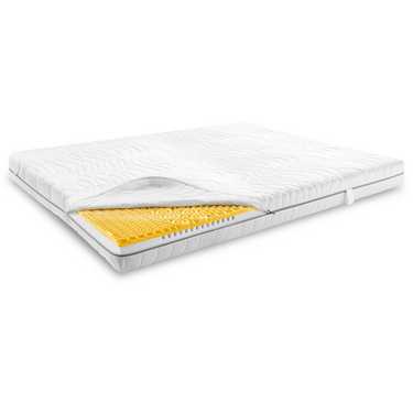 7-zone visco-elastisch matras Sleezzz Smart 140 x 200 cm, hoogte 18 cm, hardheidsniveau H3 met luchtgeheugenschuim