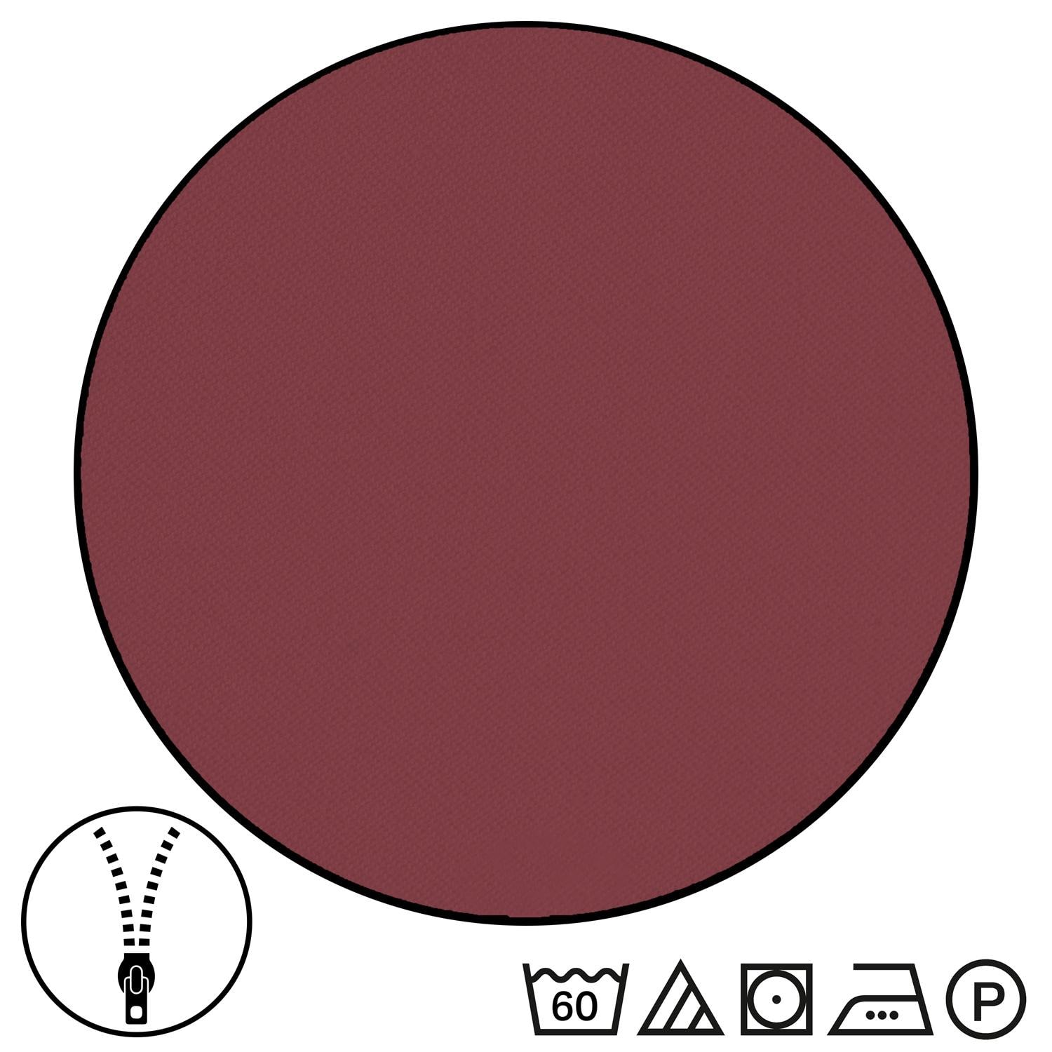 Double pack Sleezzz® Renforcé reversible bed linen dark red/white 135 x 200 + 80 x 80 cm