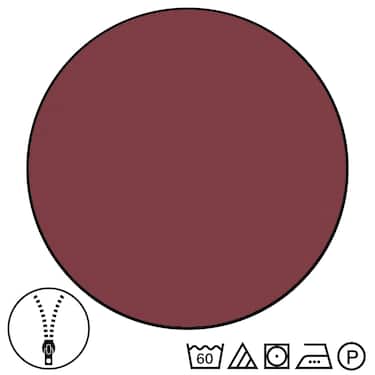 Doppelpack  Sleezzz® Renforcé Wendebettwäsche dunkelrot/weiß 135 x 200 + 80 x 80 cm