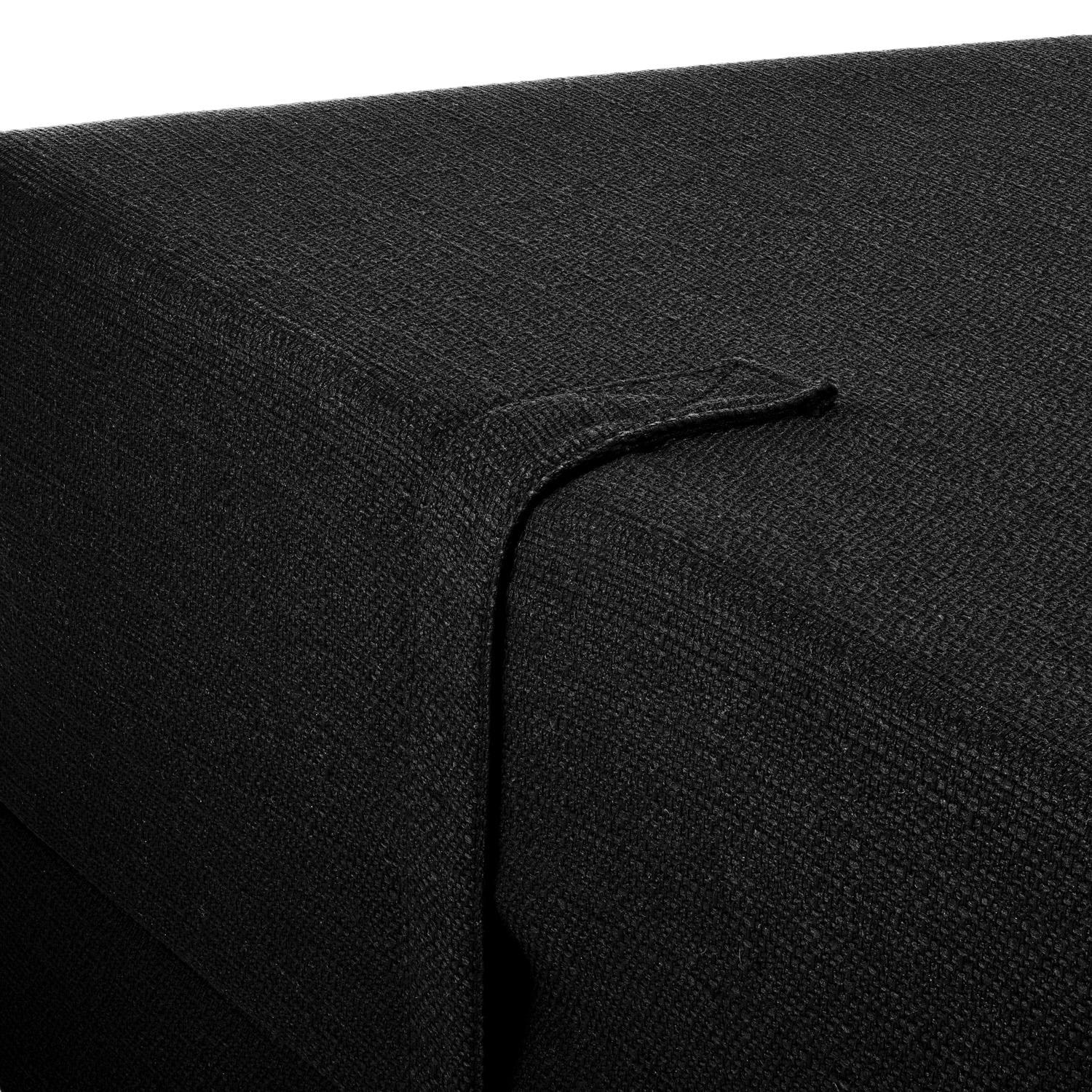 Cover in detail – CloudComfort Premium folding mattress 70 x 195 cm black
