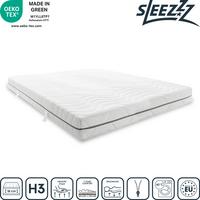 Materasso viscoelastico a 7 zone Sleezzz Smart 160 x 200 cm, altezza 18 cm, livello di rigidità H3 con schiuma a memoria d'aria