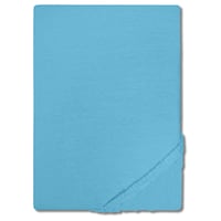 Lenzuolo da camera in fibra fine Setex turchese 90 x 200 cm