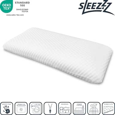 2 x Sleezzz Diamond Visco Neck Support Pillow Air 40 x 80 cm