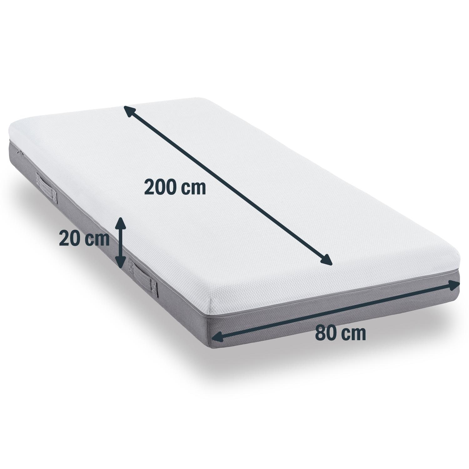 Matratzenbezug Sleezzz Premium 80 x 200 cm, Höhe 20 cm