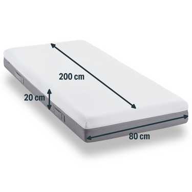 Sleezzz Premium yatak kılıfı 80 x 200 cm, yükseklik 20 cm