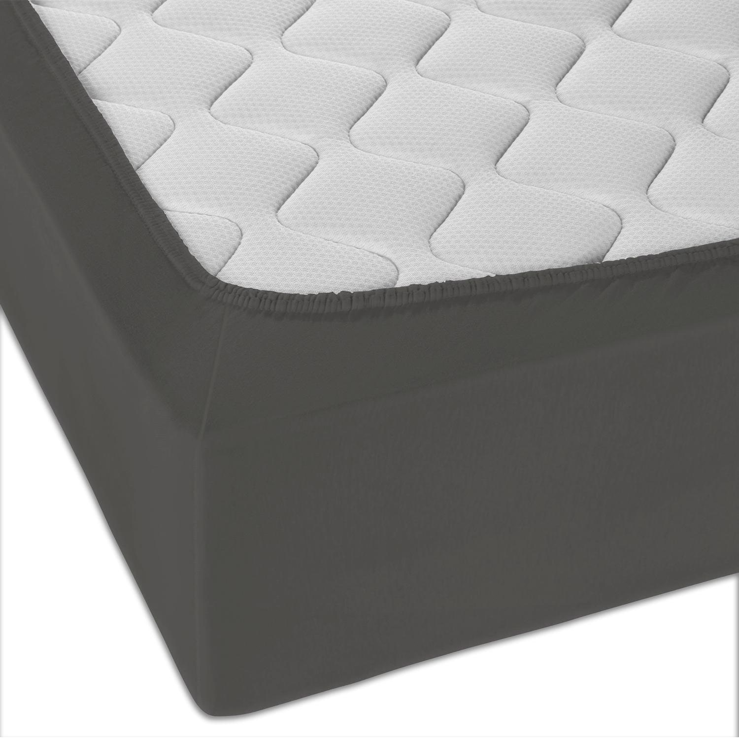 Castell Jersey Baumwoll Spannbettlaken dunkeltaupe 90 x 190 - 100 x 200 cm