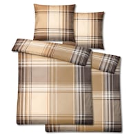 Confezione doppia di biancheria da letto in fibra fine 135 x 200 cm + 80 x 80 cm