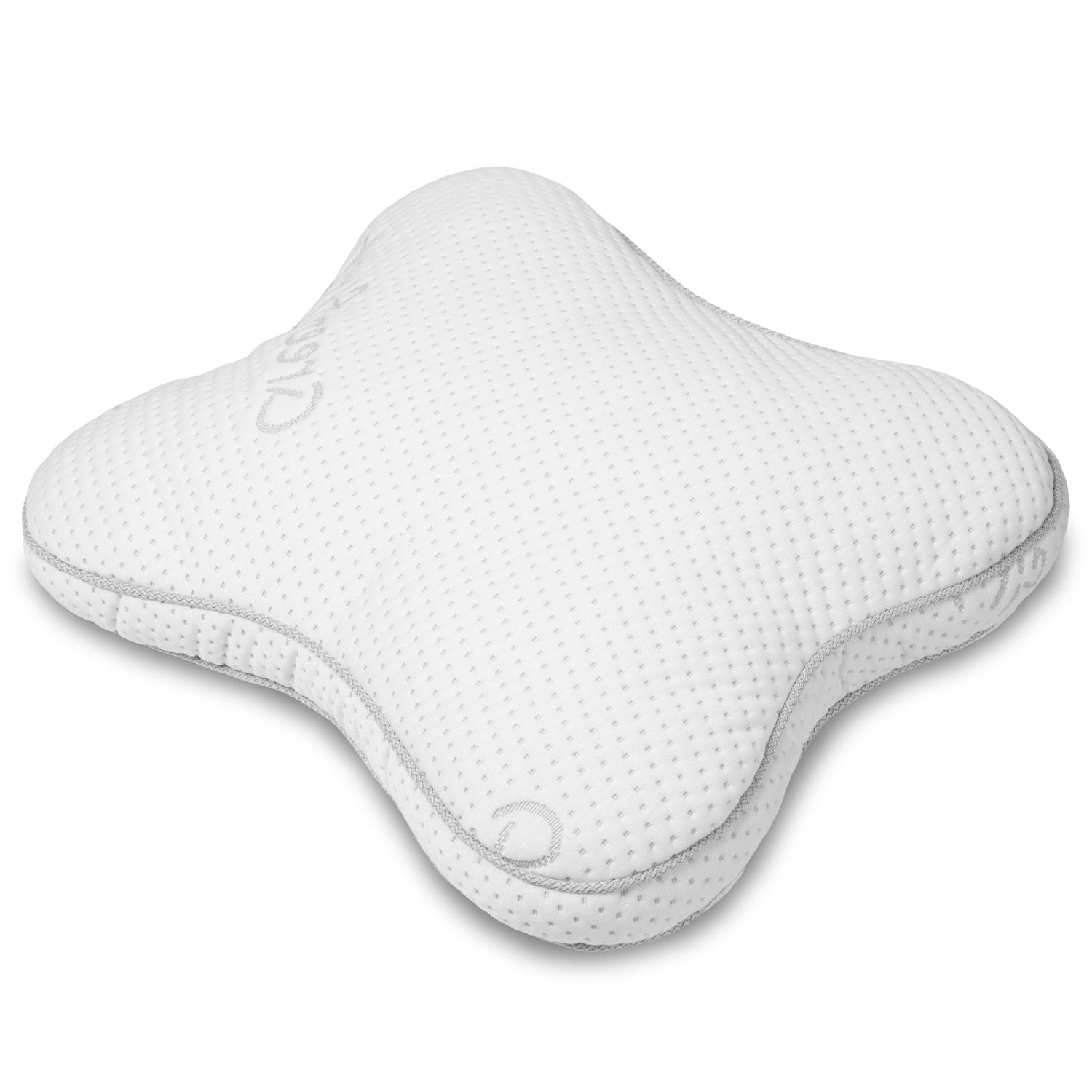 2 x Sleezzz® premium gel foam contour and stomach sleeper pillows