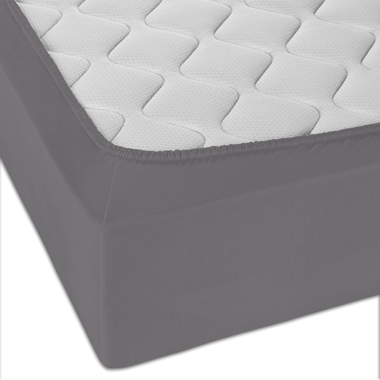 CloudComfort Basic lepedő alapfelszereltség mez sztreccs sötétszürke 140 x 190 - 160 x 200 cm