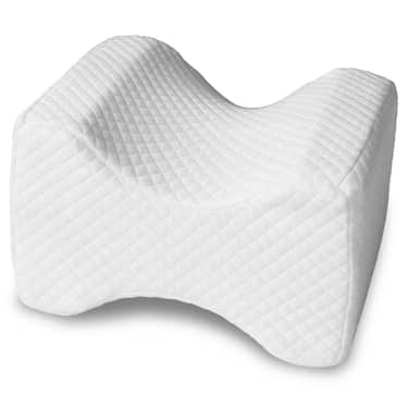 Ergonomisk knäkudde för sidosovare 24 x 20 x 15 cm med överdrag med kylande effekt