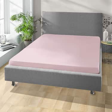 Spannbettlaken Winterflausch rosa 90 x 190 - 100 x 200 cm