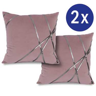 Decorative cushion rosé 45 x 45 cm