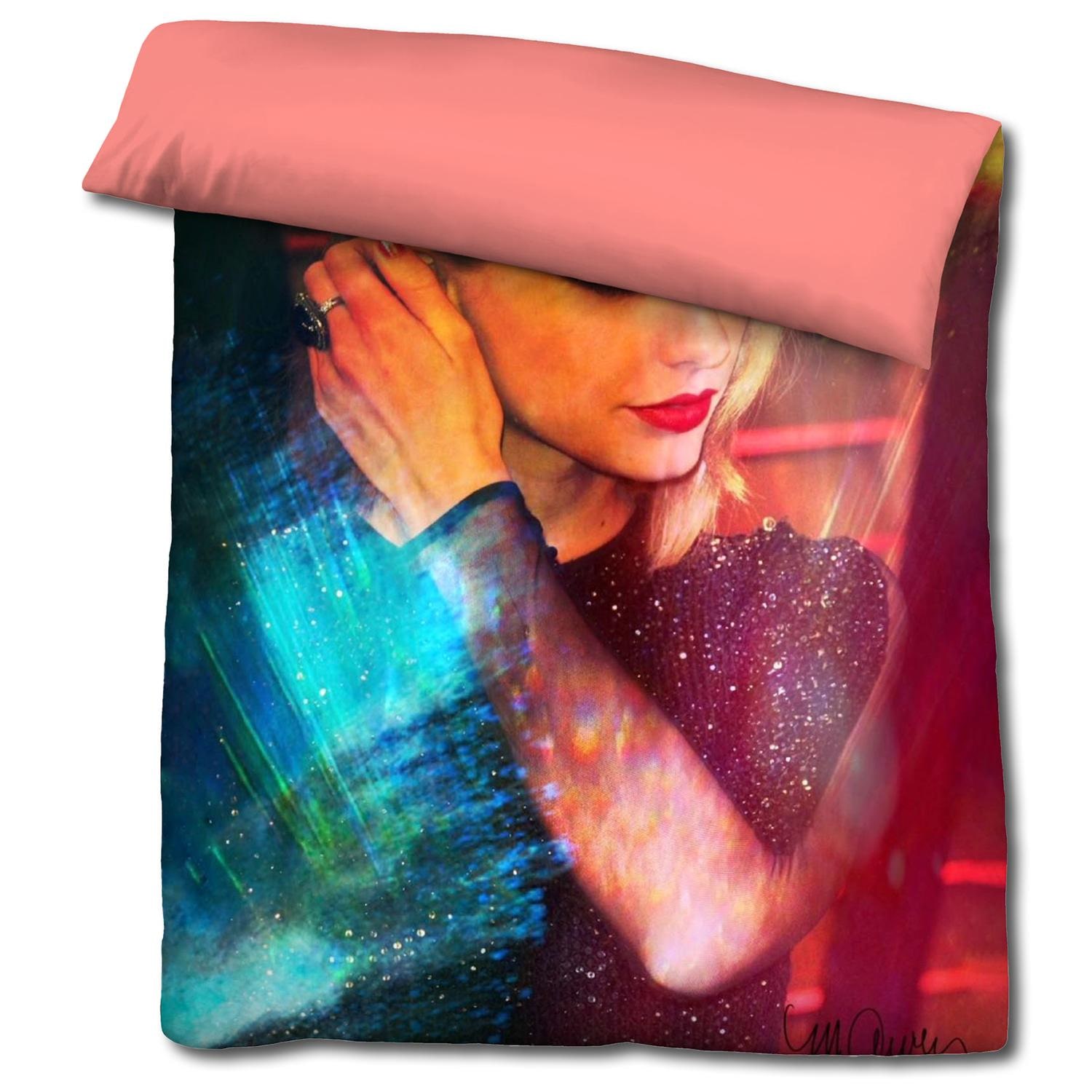Castell biancheria da letto reversibile in microfibra Taylor Swift di Sid Maurer 155 x 220 + 80 x 80 cm
