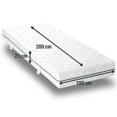 Sleezzz® Smart T21 mattress cover 100 x 200 cm, height 21 cm