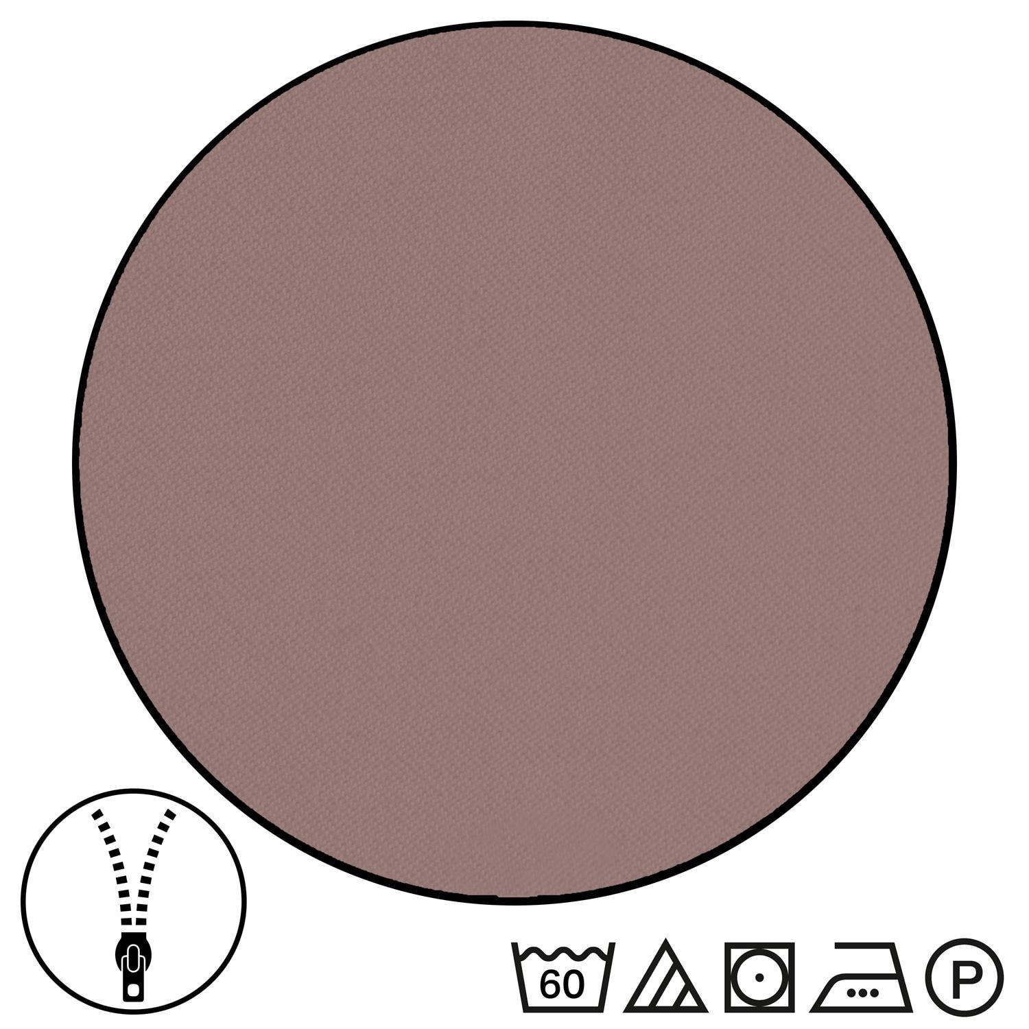 Double pack Sleezzz® Renforcé reversible bed linen light brown/white 135 x 200 + 80 x 80 cm