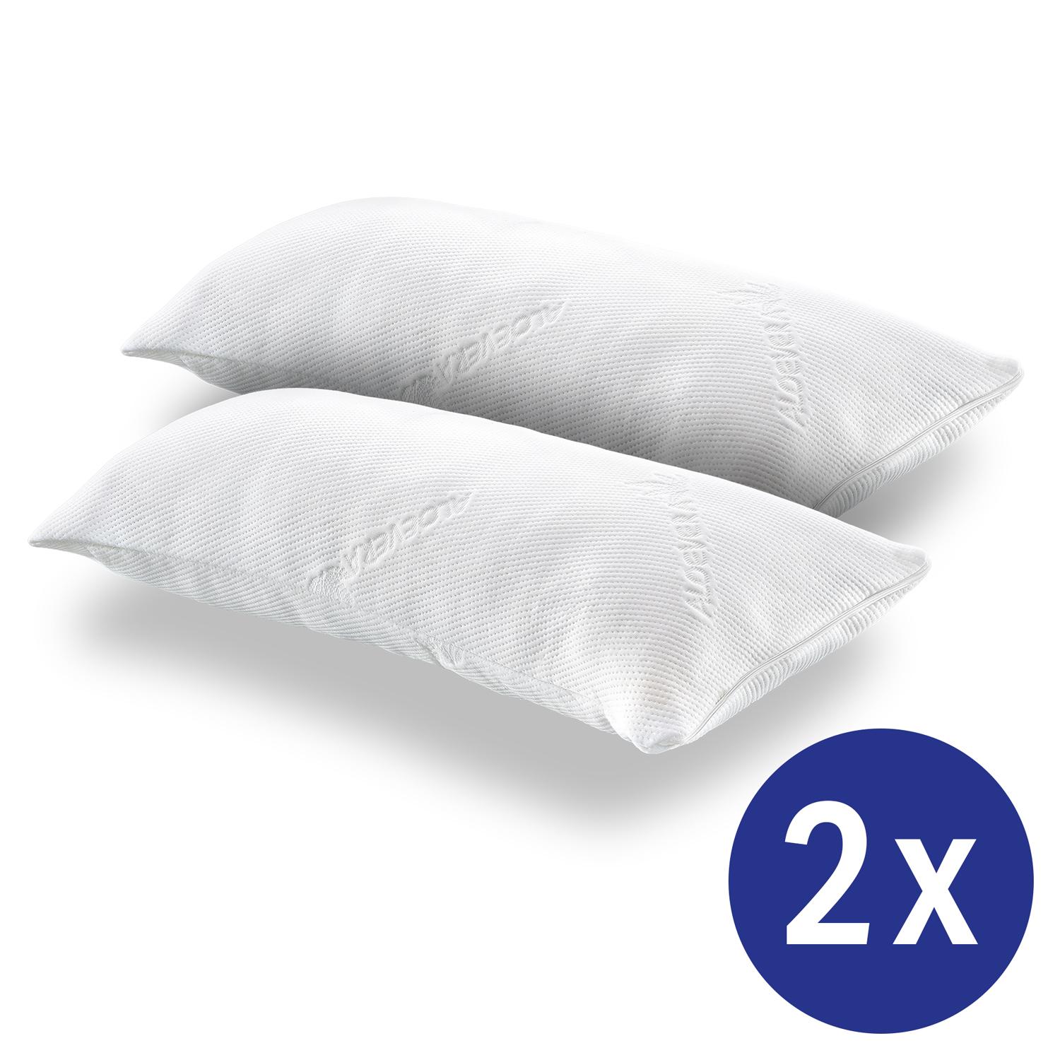 Double pack of CloudComfort viscoelastic pillows Mattresses Discount