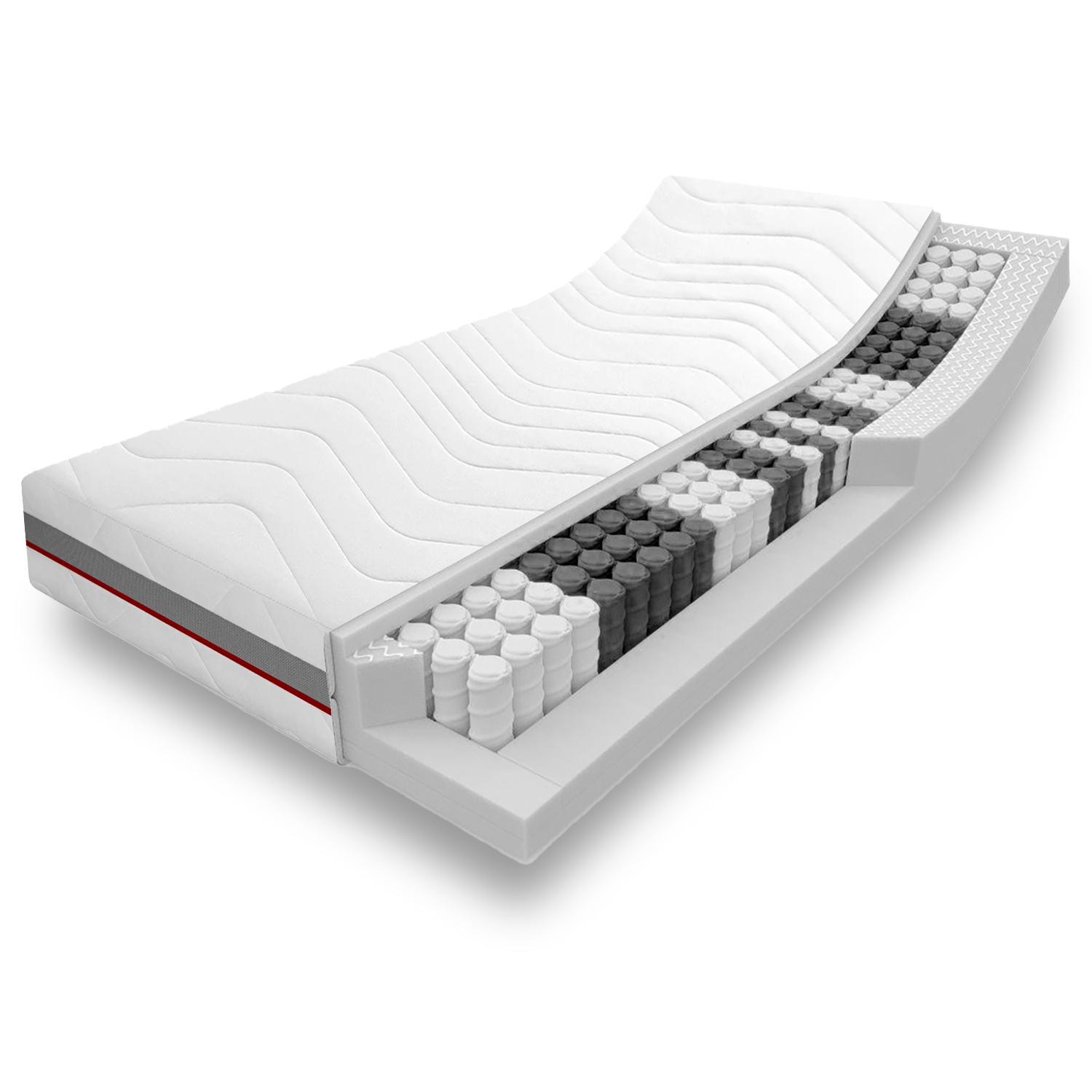 7-zone orthopaedic pocket spring mattress Sleezzz Premium 80 x 200 cm, height 23 cm, firmness level H2/H3