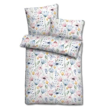 Doppelpack Mikrofaser Seersucker Bettwäsche 135 x 200 + 80 x 80 cm + 40 x 80 cm 3-teilig