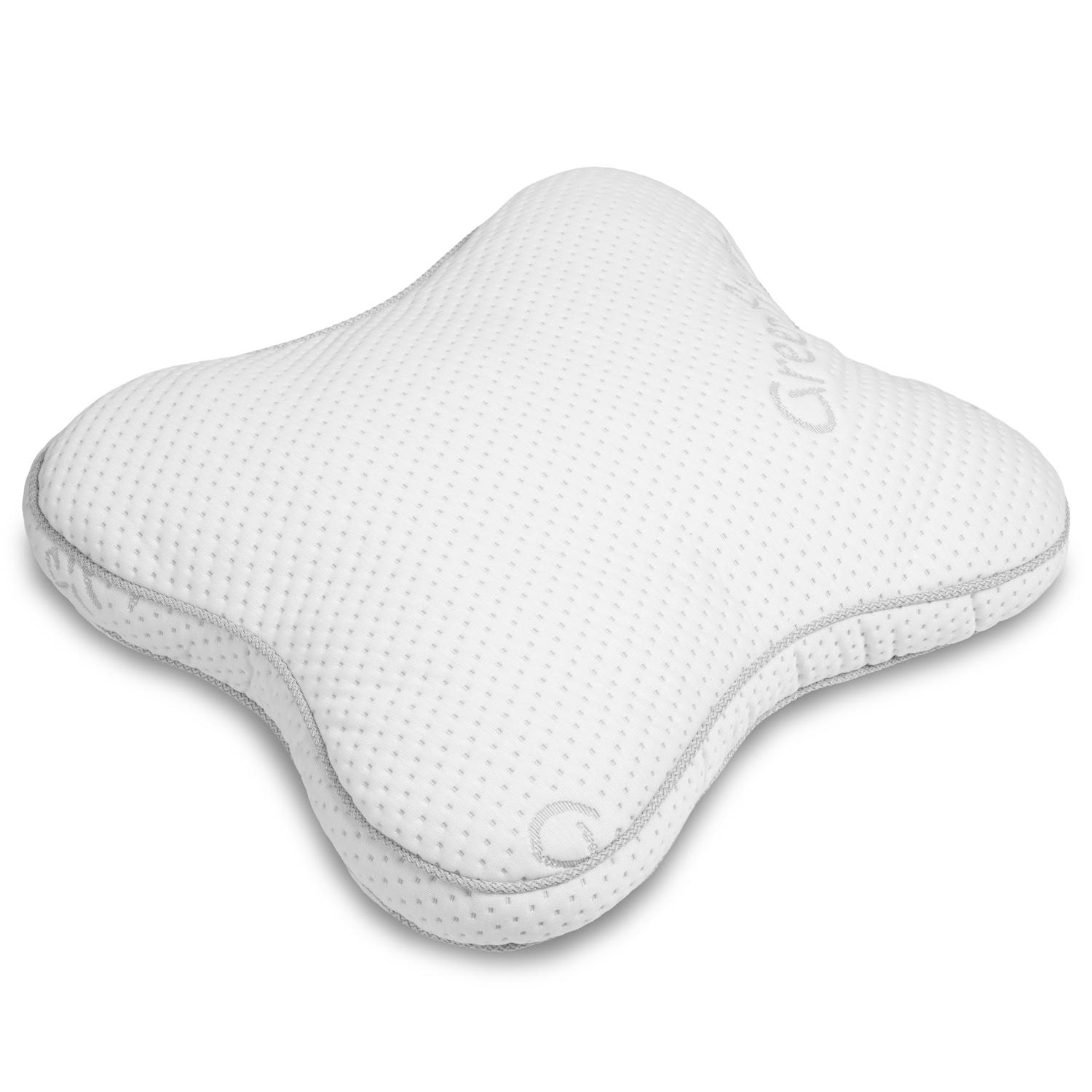 2 x Sleezzz® premium gel foam contour and stomach sleeper pillows