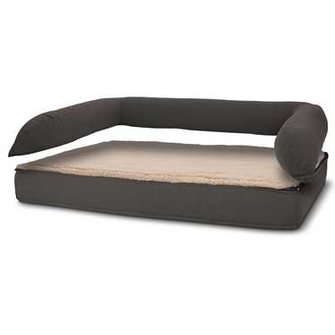 Letto ortopedico per cani 80 x 55 x 23 cm con schienale taglia M