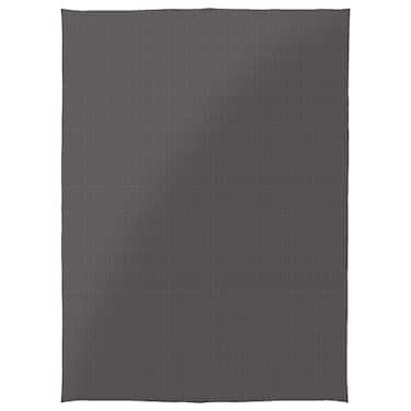 140 x 200 cm waffle piqué lightweight polycotton bedspread in the color anthracite