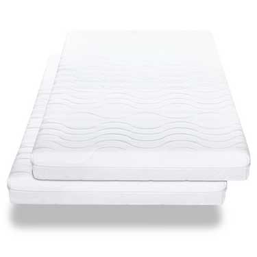 Double pack premium 7-zone mattress 90x200 cm CloudComfort, height 15 cm, firmness level H2/H3, twin set
