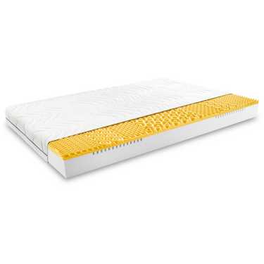 Matelas viscoélastique 7 zones Sleezzz Smart 140 x 200 cm, hauteur 18 cm, degré de fermeté H3 avec mousse à mémoire de forme Air