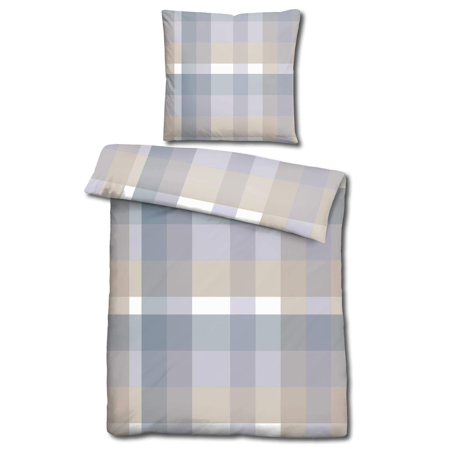 Double pack CloudComfort Basic microfiber bed linen plaid 135 x 200 + 80 x 80 cm