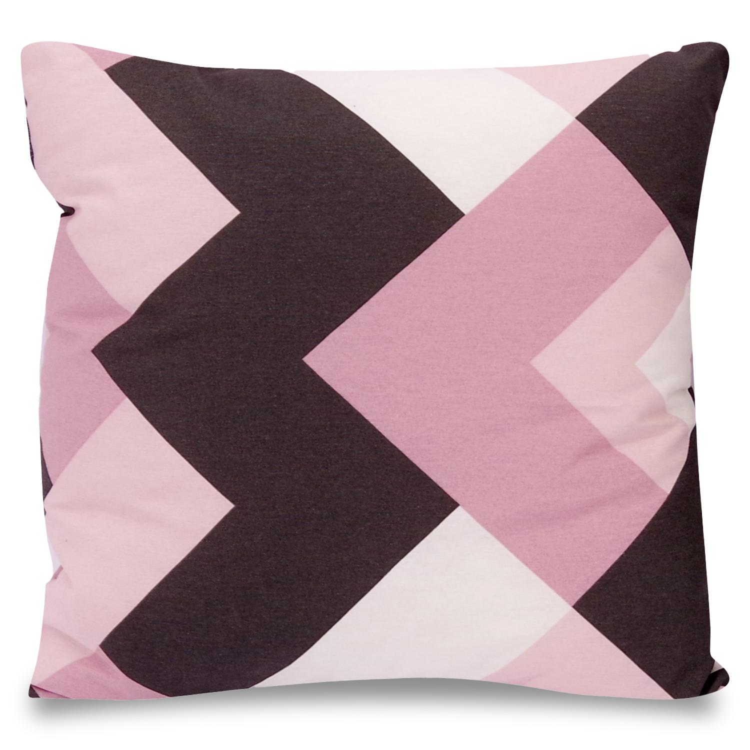 Decorative cushion pink prisma 45 x 45 cm