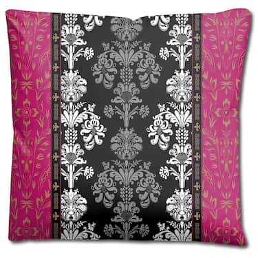 Doppelpack CloudComfort Basic Mikrofaser Bettwäsche schwarz/pink 135 x 200 + 80 x 80 cm