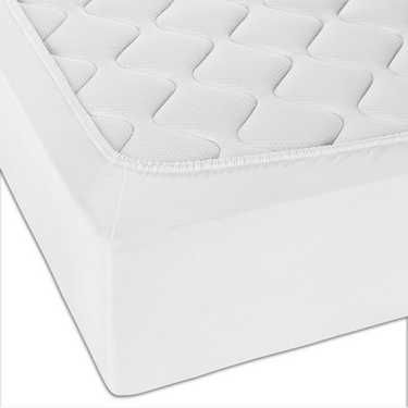 Set di 4CloudComfort Basic lenzuola elastiche in jersey bianco 180 x 190 - 200 x 200 cm (4 pezzi)