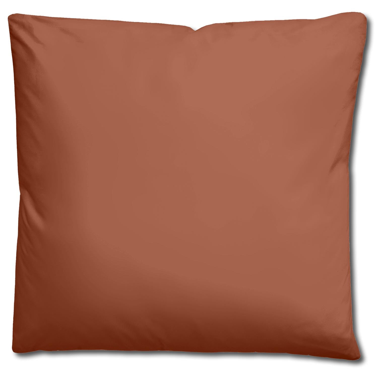 Double pack Sleezzz® Renforcé reversible bed linen brown/white 135 x 200 + 80 x 80 cm
