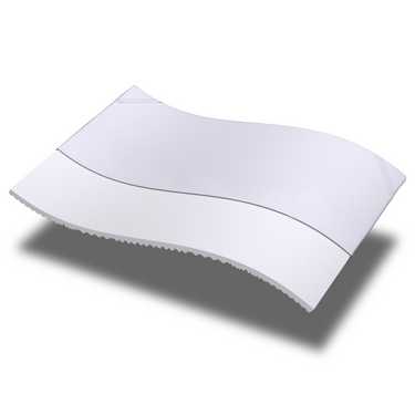 Cold foam topper CloudComfort Cool 160 x 200 cm H2/H3, height 7 cm, firmness level H2/H3, 7-zone topper with summer and winter side + Sleezzz® Cool cooling effect pillow