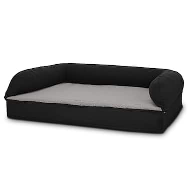 80 x 55 x 23 cm orthopaedic dog bed with backrest size M