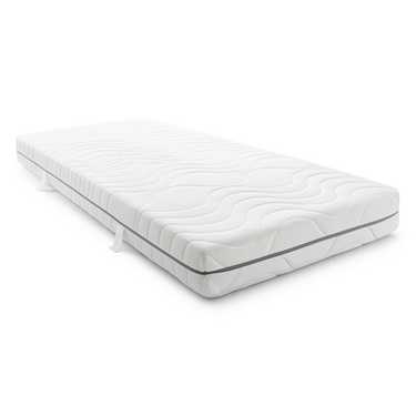 7-zone viscoelastic mattress Sleezzz Smart 90 x 200 cm, height 18 cm, firmness level H3 with air memory foam + Sleezzz® Smart cuddly blanket anthracite 140 x 200 cm