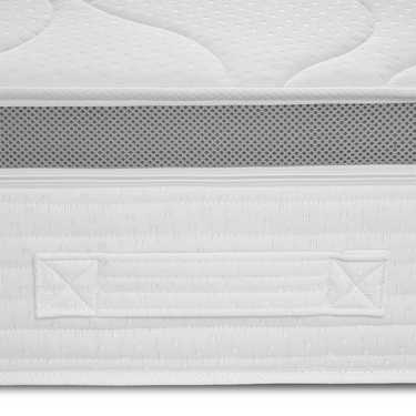 7 Zonen ergonomische Taschenfederkernmatratze Sleezzz Diamond T1000 80 x 200 cm, Höhe 23 cm, Härtegrad H2/H3, 1000 Federn/2m²