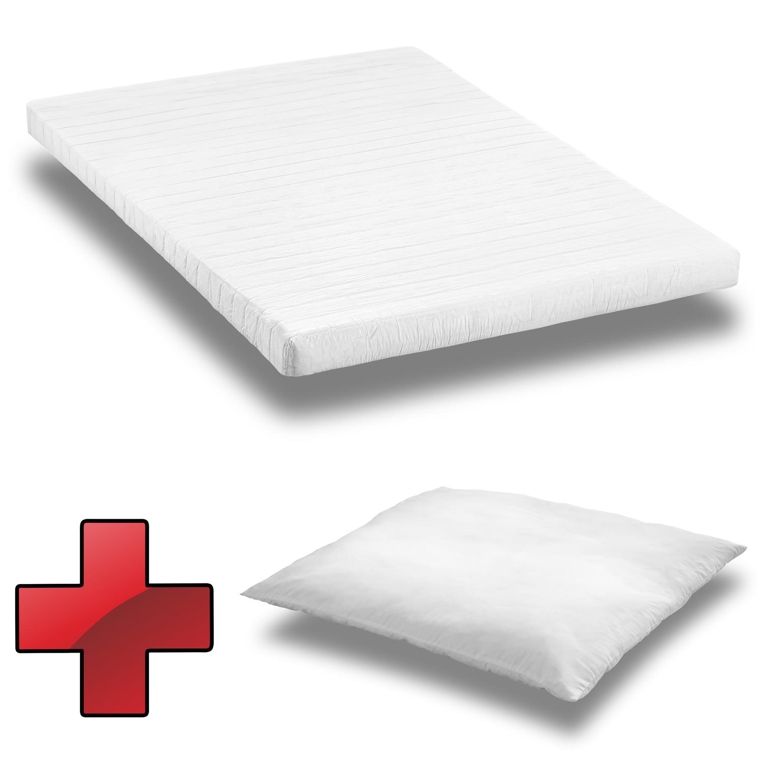 K10 mattress 140 x 200 cm H3 + CloudComfort Basic microfiber pillow 80 x 80 cm