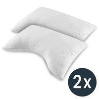 2 x Sleezzz® Cool Gel-Schaum Kontur Nackenstützkissen 40 x 60 x 16 cm