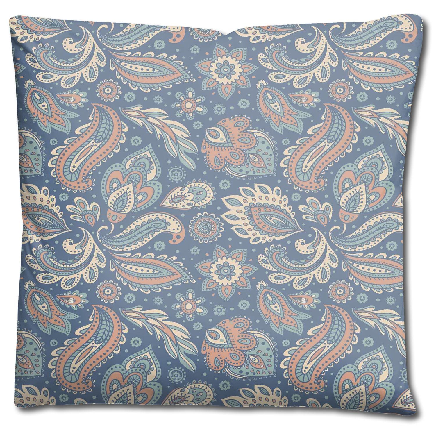 Double pack CloudComfort Basic microfiber bed linen paisley 155 x 220 + 80 x 80 cm