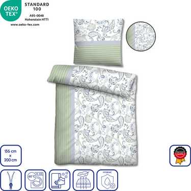 Double pack Castell microfiber bed linen 135 x 200 + 80 x 80 cm