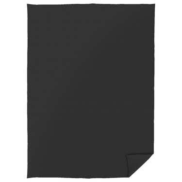 Baumwoll Waffelpiqué Decke schwarz 130 x 180 cm