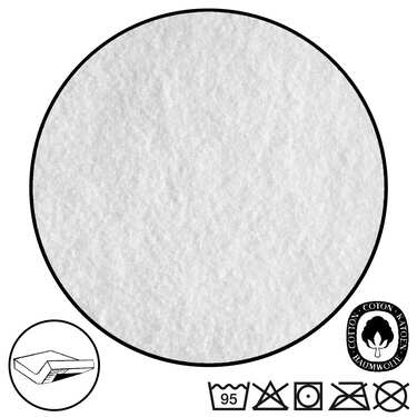 4er-Set Wasserdichtes Molton Spannbettlaken 140 x 200 cm