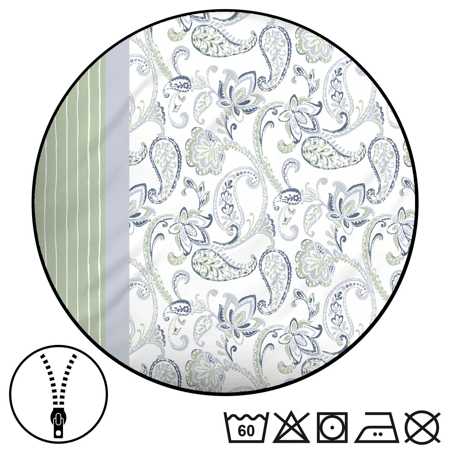 CloudComfort Basic Mikrofaser Bettwäsche Kreise 135 x 200 + 80 x 80 cm