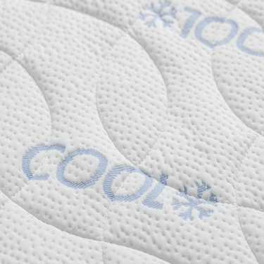 Cold foam topper CloudComfort Cool 160 x 200 cm H2/H3, height 7 cm, firmness level H2/H3, 7-zone topper with summer and winter side + Sleezzz® Cool cooling effect pillow