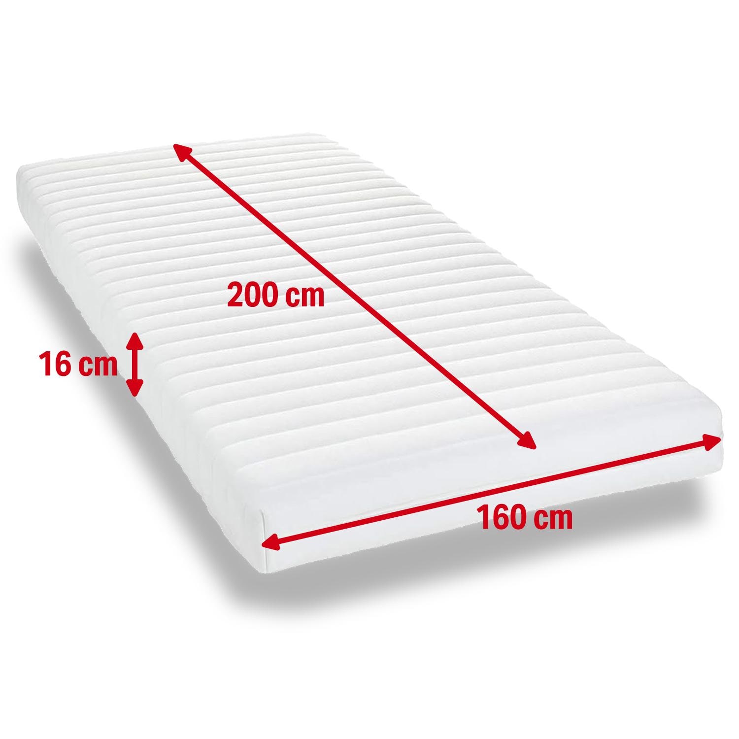Height – Mattress cover K16 160 x 200 cm