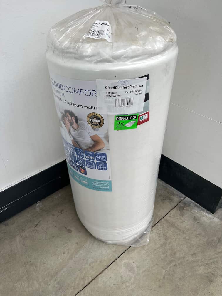 Online-Retoure Kaltschaummatratze CloudComfort Premium 80 x 200 cm, Höhe 15 cm, Härtegrad H2/H3 Twin