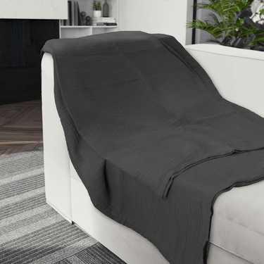 Sleezzz® muslin blanket black 150 x 200 cm